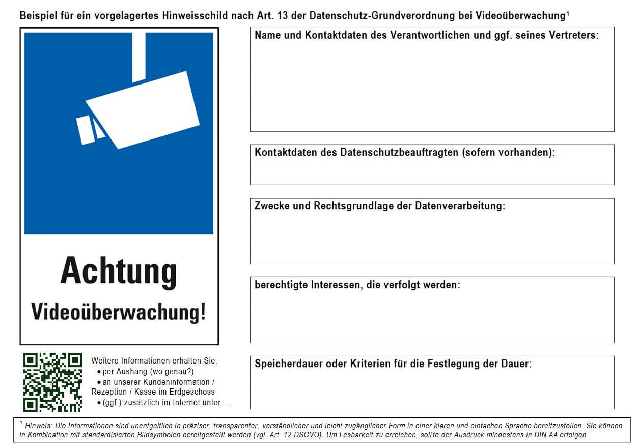 Videoueberwachung-Hinweisschild-Forum-Verlag-Herkert