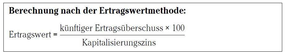 Ertragswertverfahren