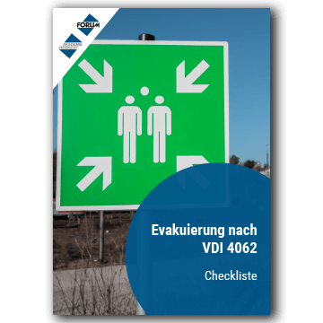 Checkliste: Evakuierung nach VDI 4062