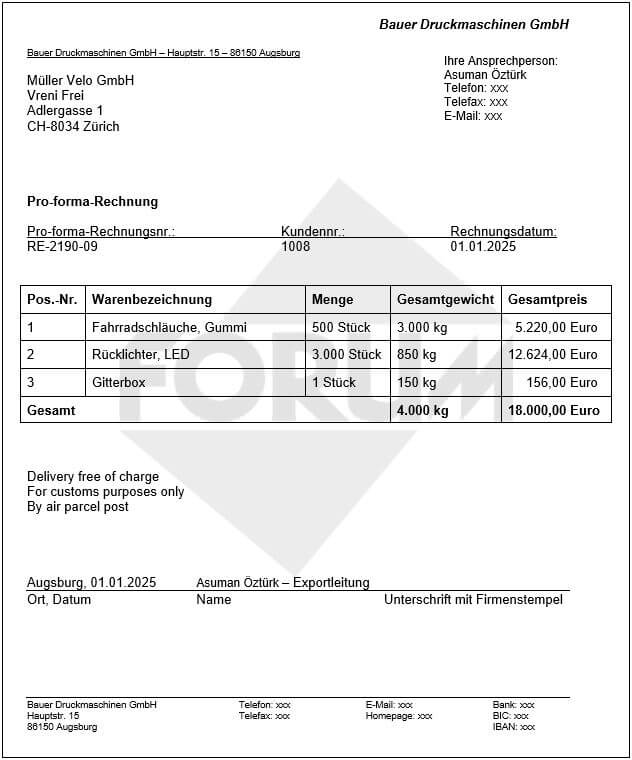 Proformarechnung-Beispiel-Vorlage-FORUM-VERLAG-HERKERT-GMBH