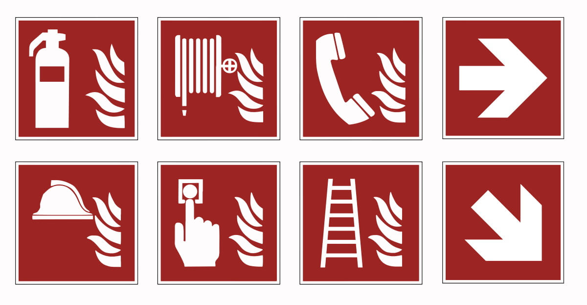 Brandschutzzeichen nach DIN ISO 7010